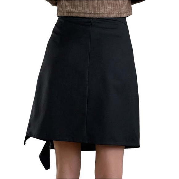 Grunge Asymmetrical Zippered Skirt Sz. Small - Picture 5 of 8